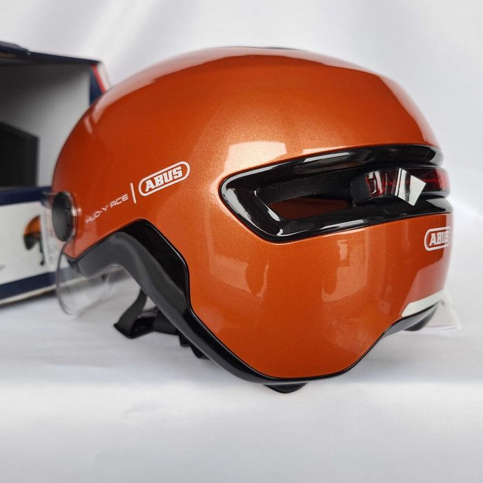 Kask rowerowy Abus Urban Hud-y Ace LED Goldfish Orange M 54-58cm