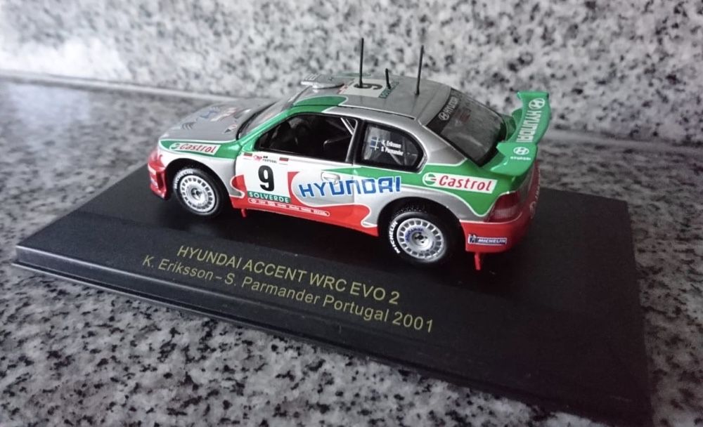 Hyundai Accent WRC EVO 2/ K.Eriksson- S.Parmander /Rally Portugal 2001