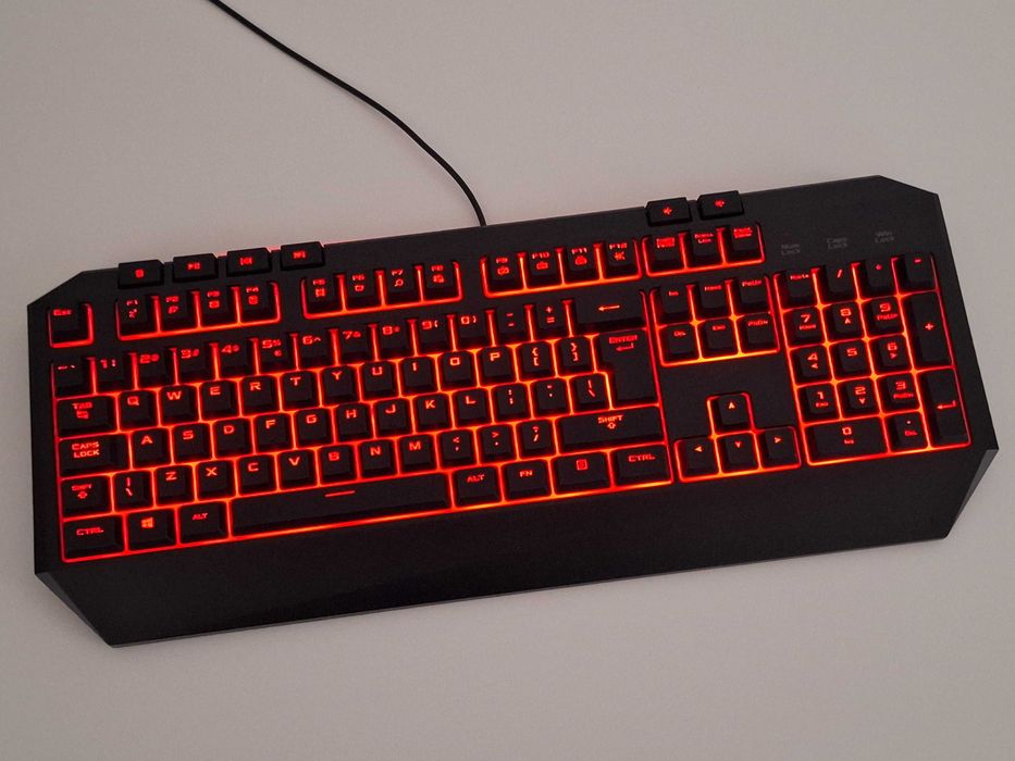 Klawiatura przewodowa gamingowa Asus Backlit KB V2 z podświetleniem