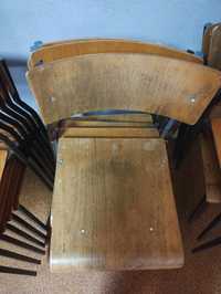 Krzesła szkolne drewniane