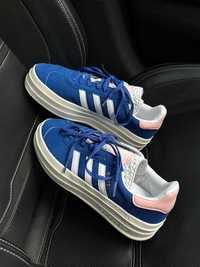 Жіночі кросівки Adidas Gazelle Bold синій AS029 ХІТ