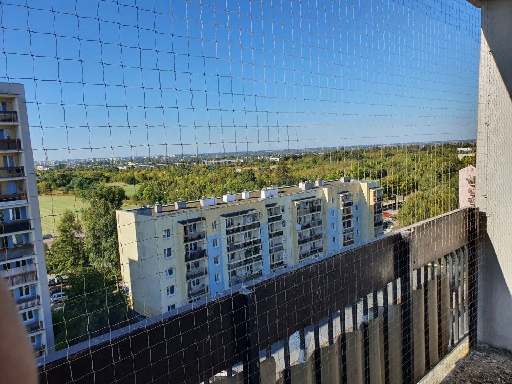 Siatka przeciw ptakom, siatka dla kota, siatka na balkon, sprzątanie
