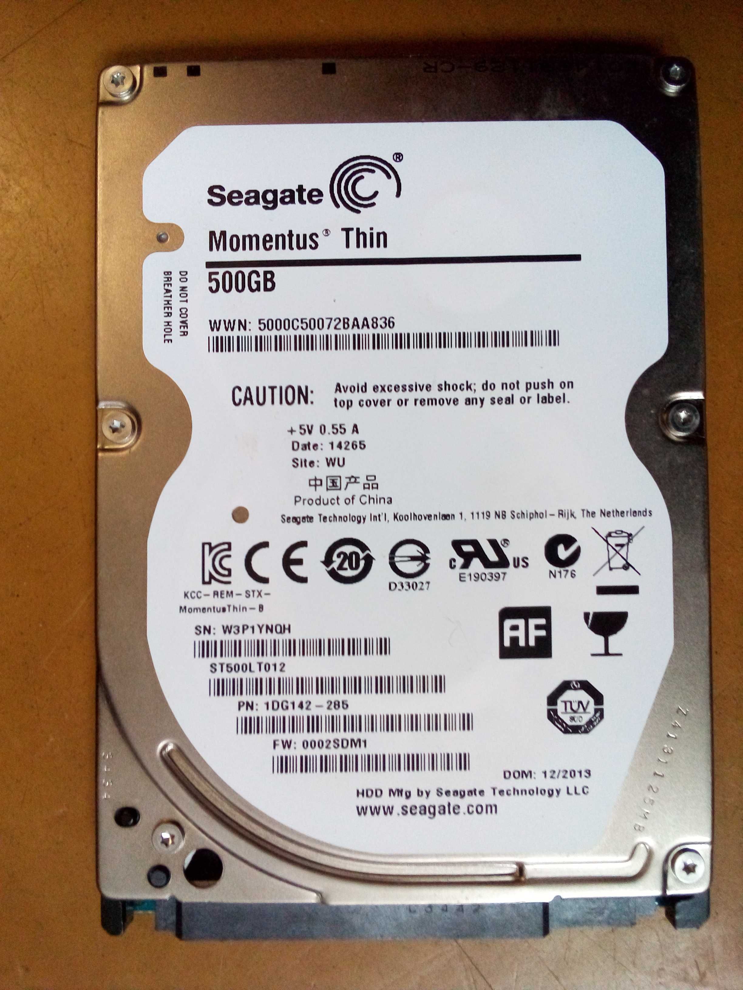 жесткий диск HDD 2,5" Seagate 500 ГБ в отличном состоянии