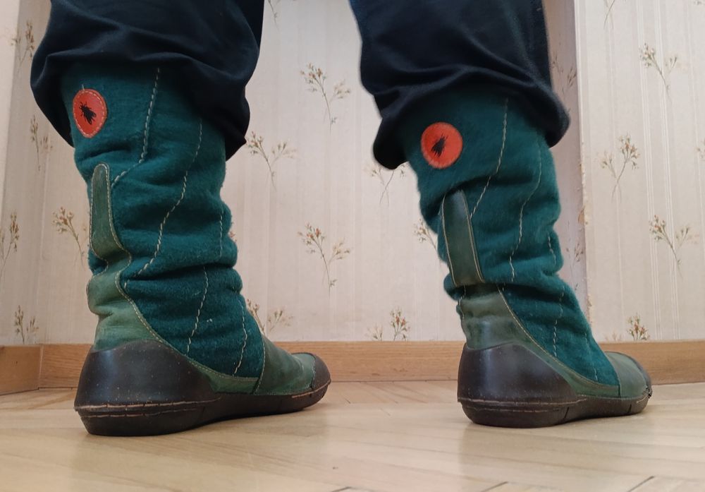 Дизайнерські вінтажні чоботи FLY london 39р, 25см