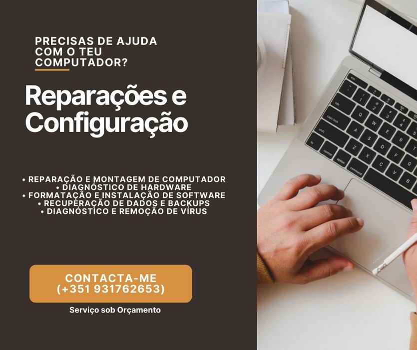 Reparacão/ Manutenção de Portátis e Computadores