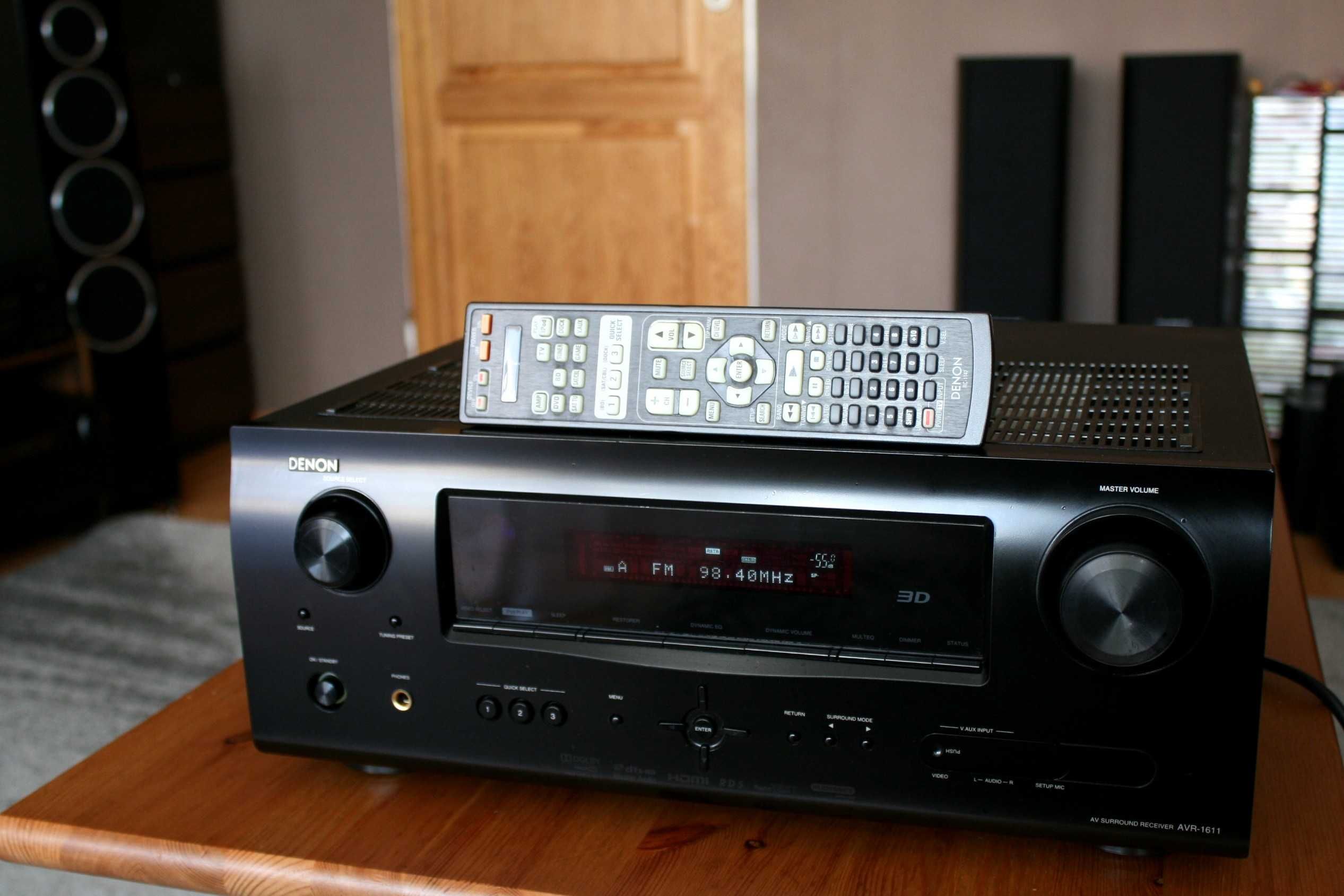 Amplituner Denon avr 1611 wzmacniacz HDMI wejście optyczne do TV