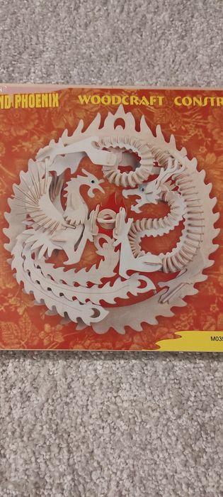 Drewniane puzzle Dragon
