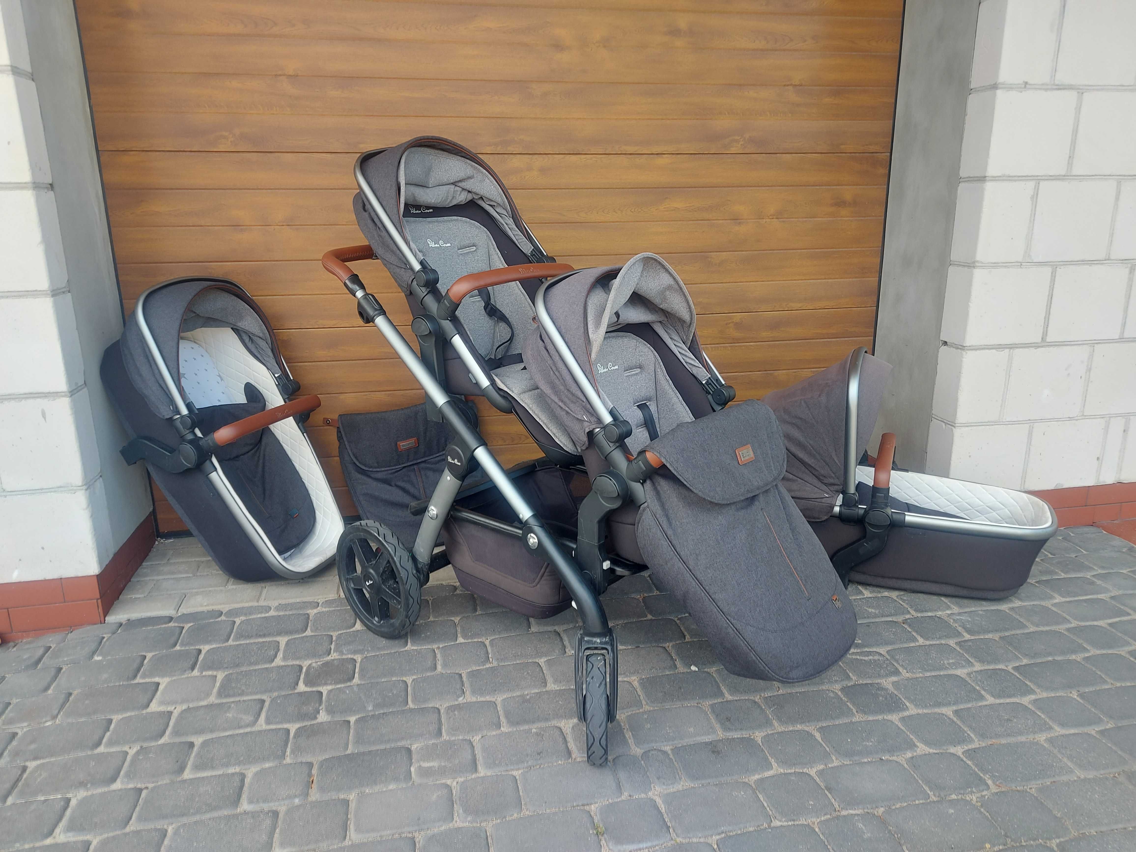 SILVER CROSS WAVE wózek dziecięcy rok po roku, bliźnięta