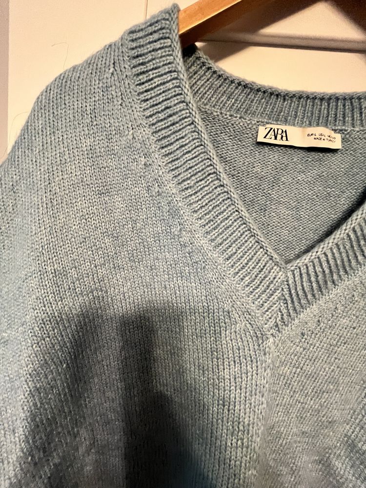 Sweter Zara z domieszką wełny