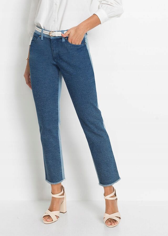 B.P.C jeansy damskie dwukolorowe r.42