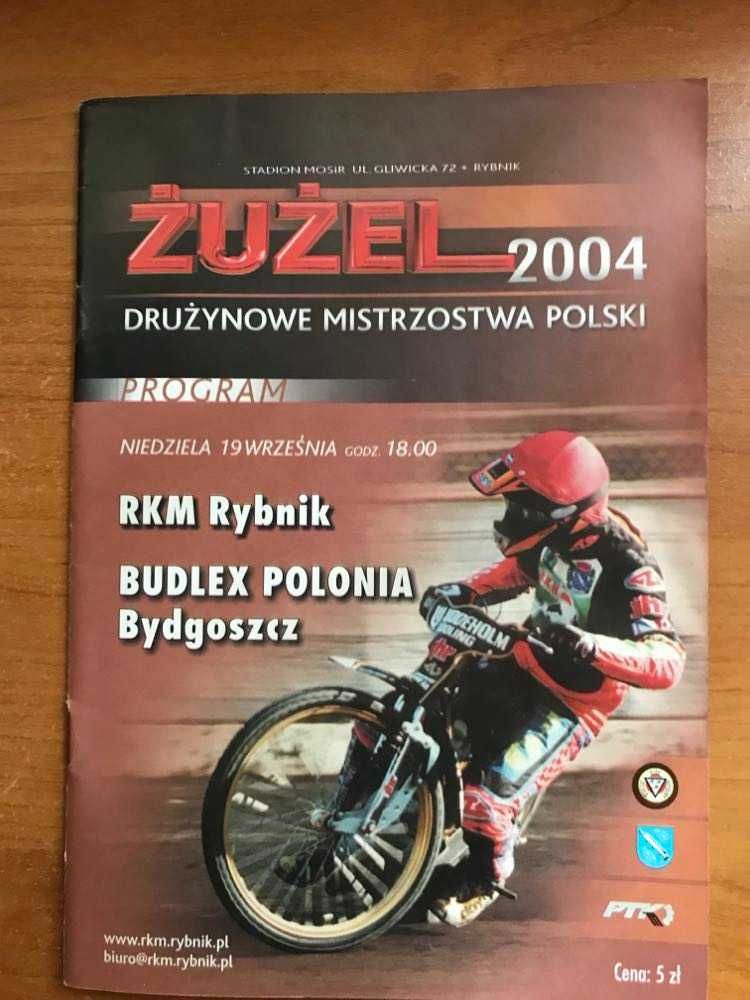 Program żużlowy DMP Row Rybnik - Polonia Bydgoszcz [Rybnik, 2004r.]