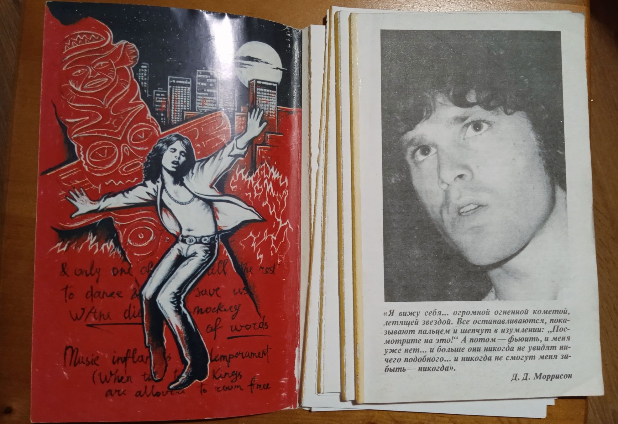 Книга біографія Джима Моррисона, його творчий шлях з гуртом the Doors.