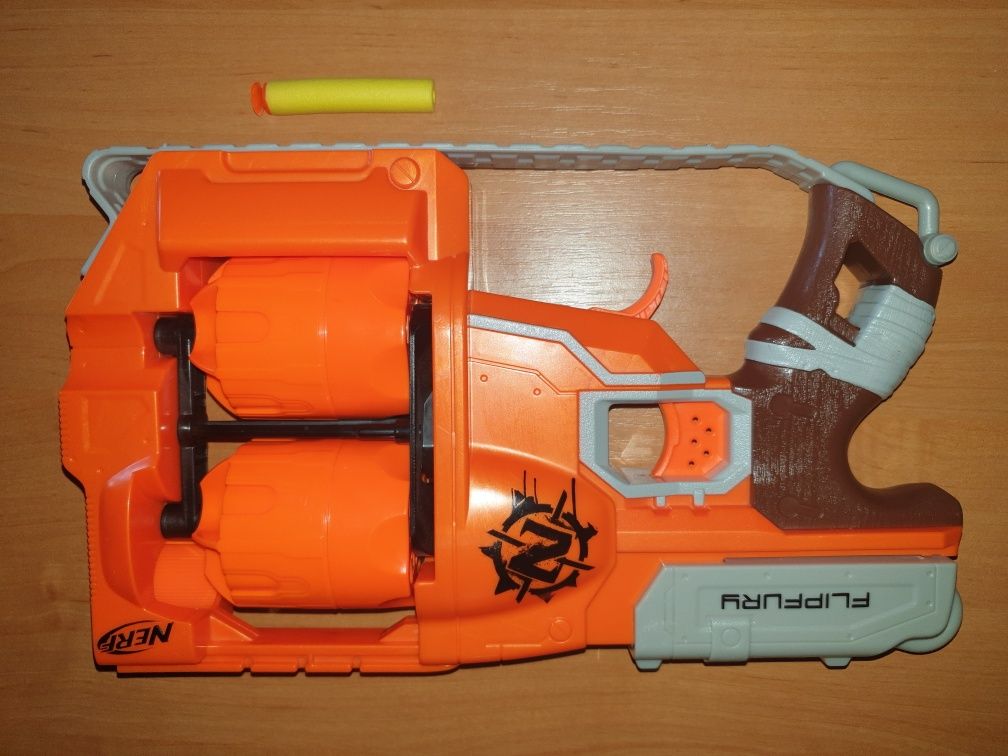 Бластер Нерф Зомби Страйк Переворот, Nerf Zombie Strike FlipFury Blast
