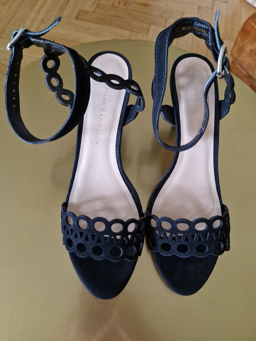 Sandalki na obcasie 38 39 czarne Loeffler Randall