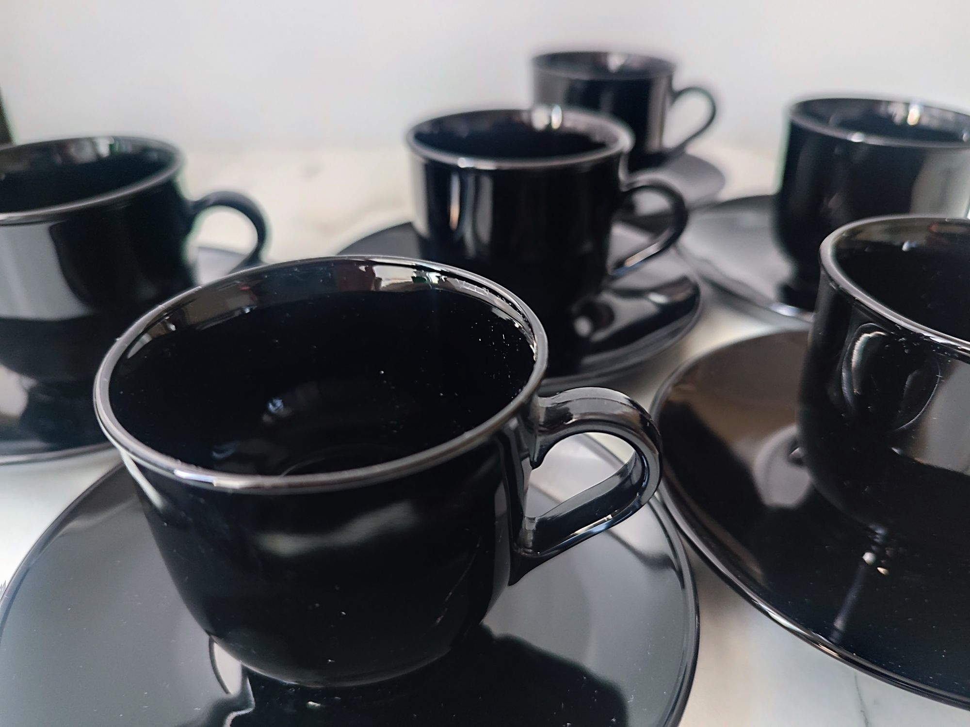 Filiżanki do espresso czarne 6 szt. Arcoroc