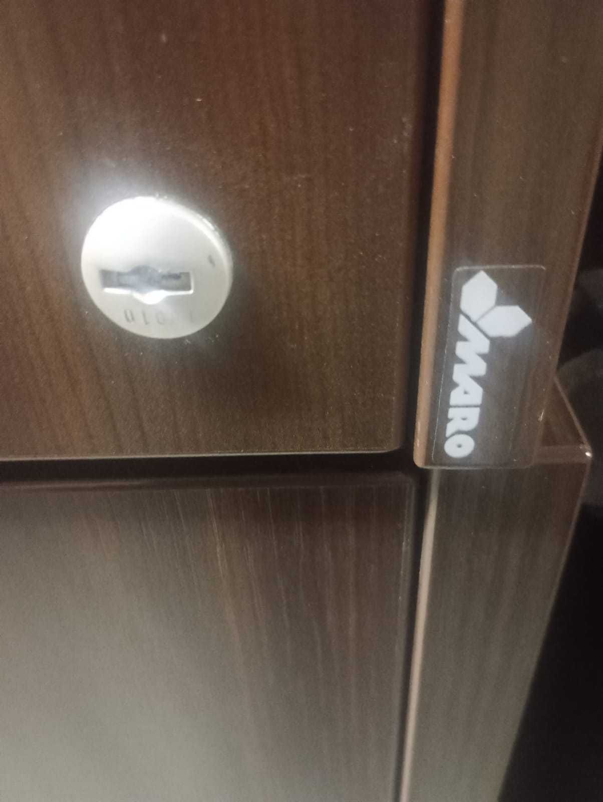 Kontenerek MARO  pod biurko przybornik brąz jezdny na kółkach
