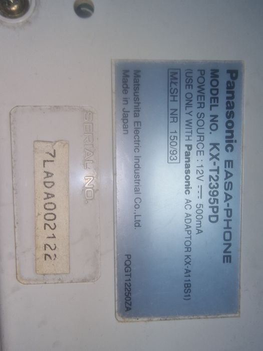 Telefon stacjonarny Panasonic z sekretarką