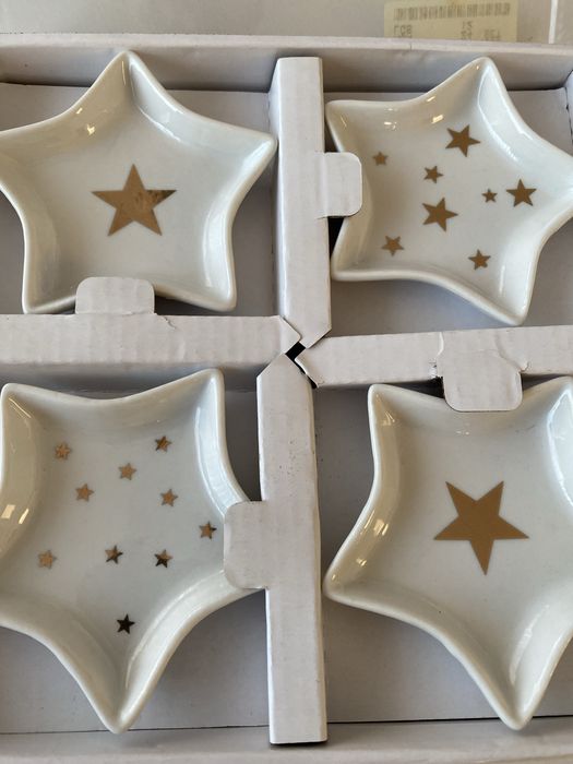 Talerzyki świateczne w gwiazdki / NOWE