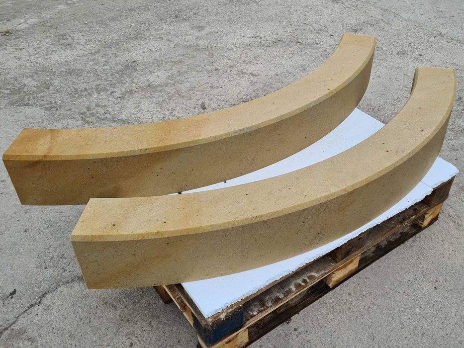 Krawężnik z piaskowca 100×25×8 cm z fazą | Kamień naturalny |
