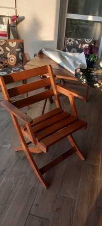 Stół z krzesłami 6szt drewno