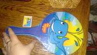 ракетка детская синяя с китом