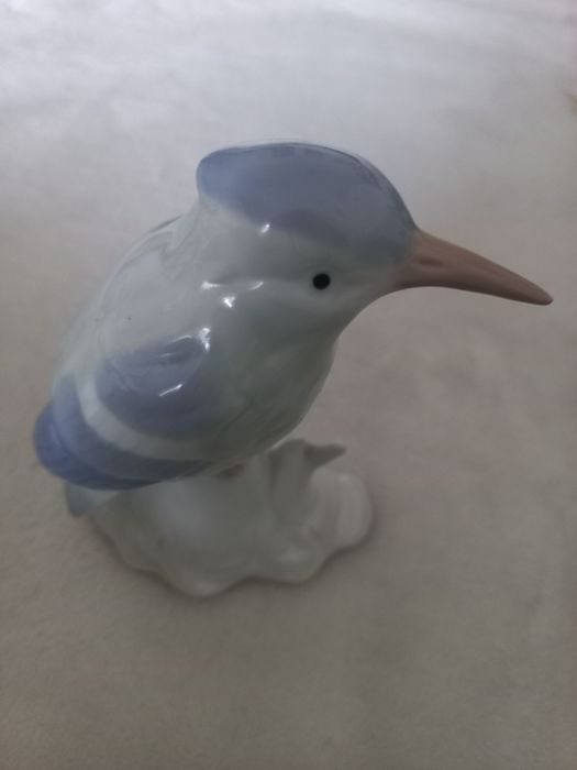 Figurka porcelanowa ptak Zimorodek