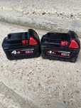 2x baterie milwaukee