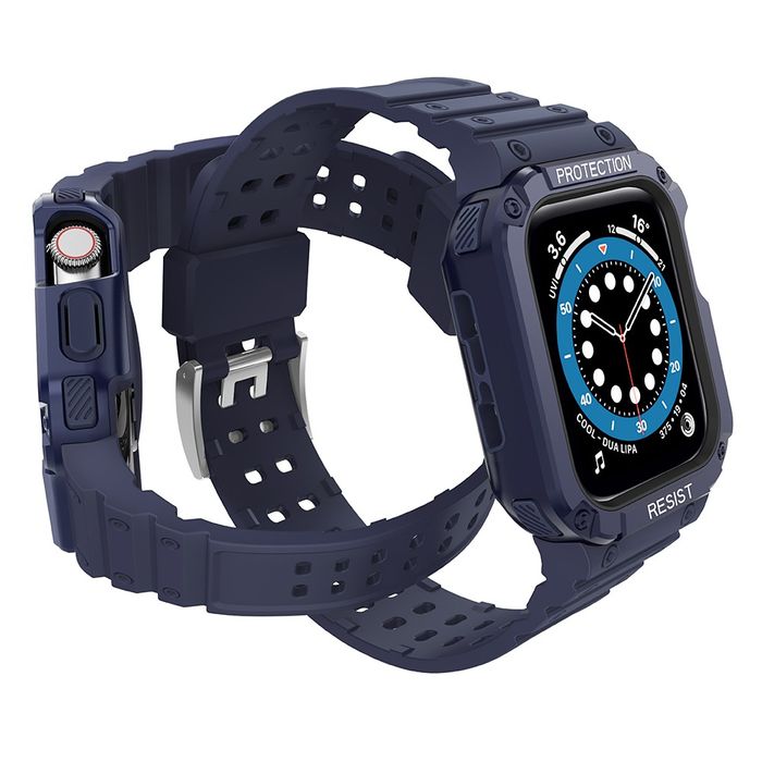 Pasek z Etui do Apple Watch 42/44/45mm Blue