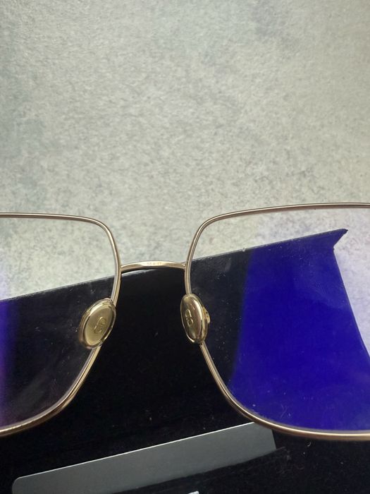 DIOR Stellaire 01 okulary korekcyjne zerówki złote antyrefleksyjne