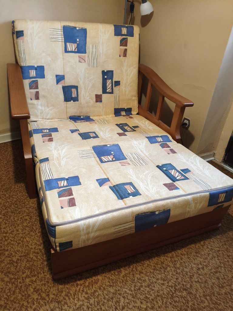 Sofá cama desdobrável como Novo