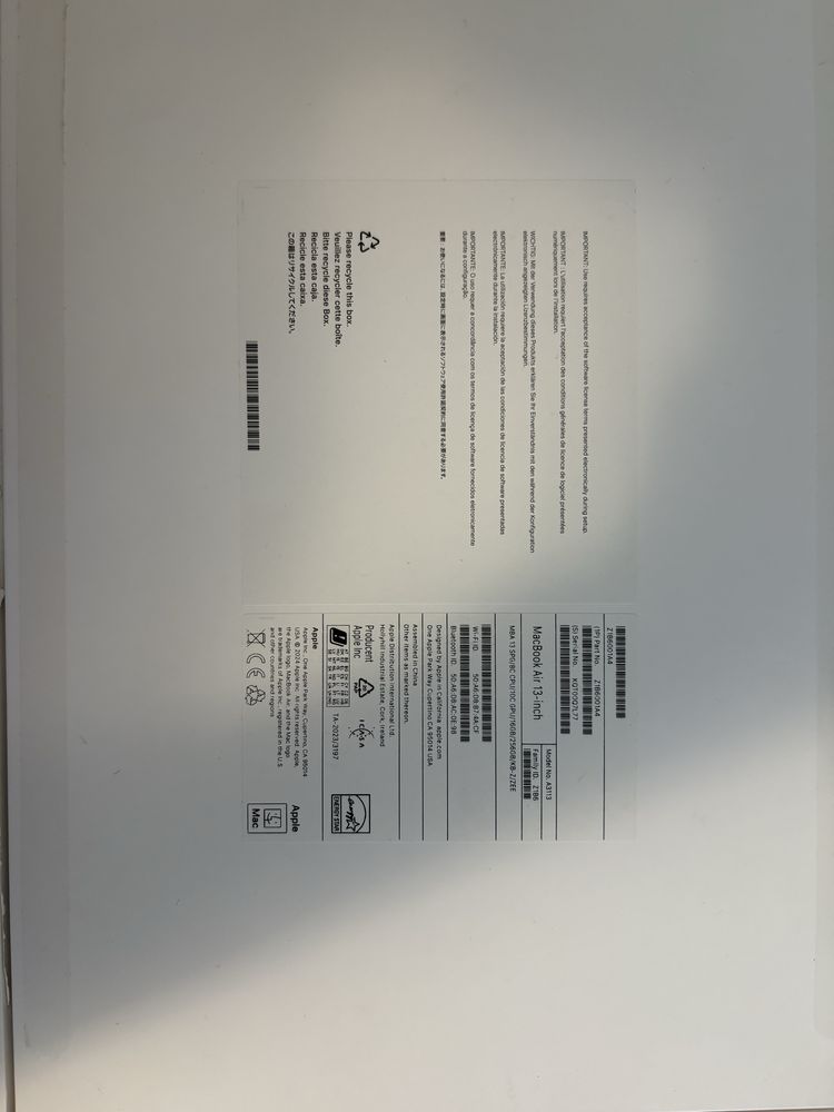 MacBook Air 13.6 (M3,2024) ram 16, jak nowy!