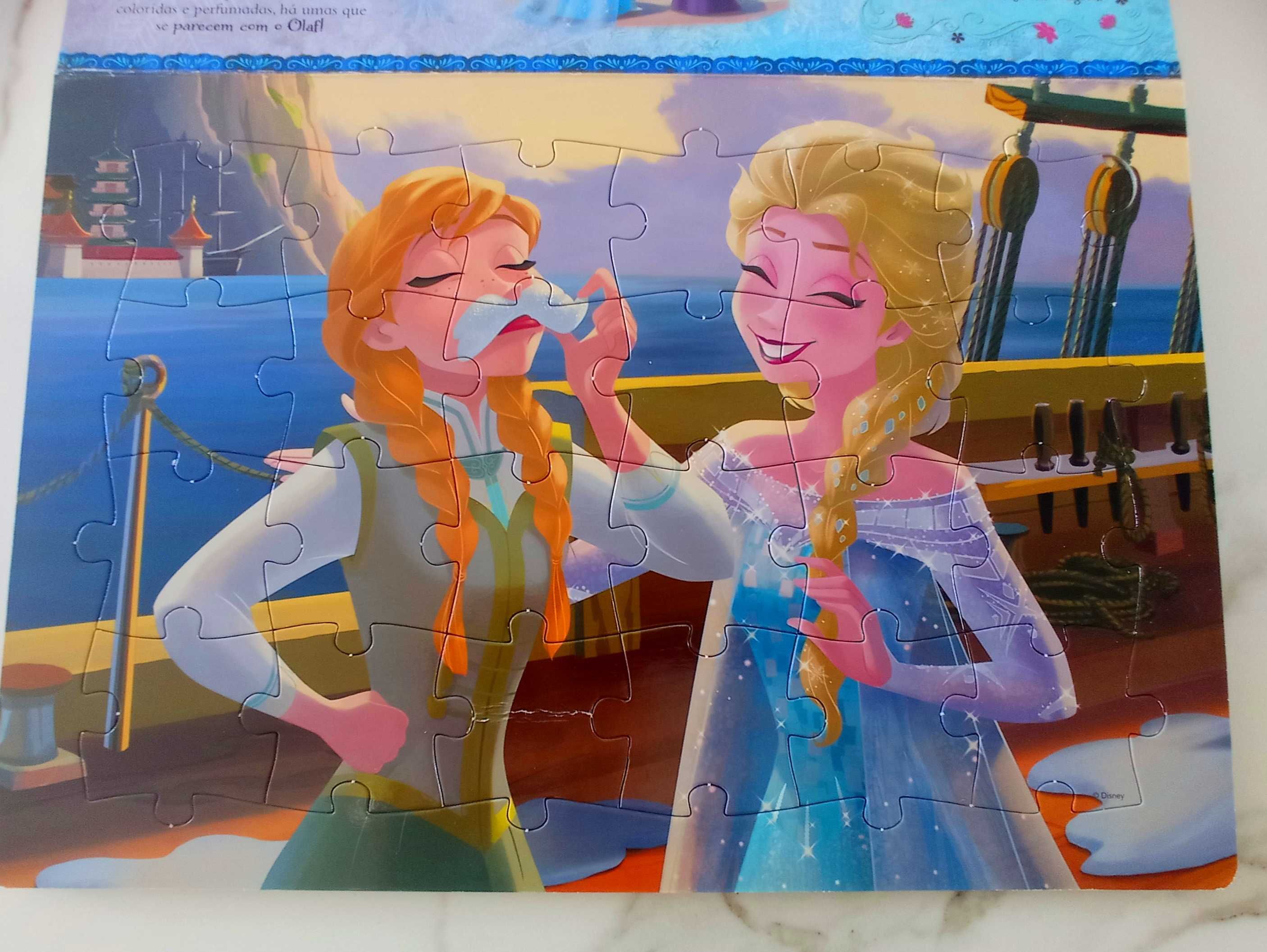 Livro da Frozen puzzle