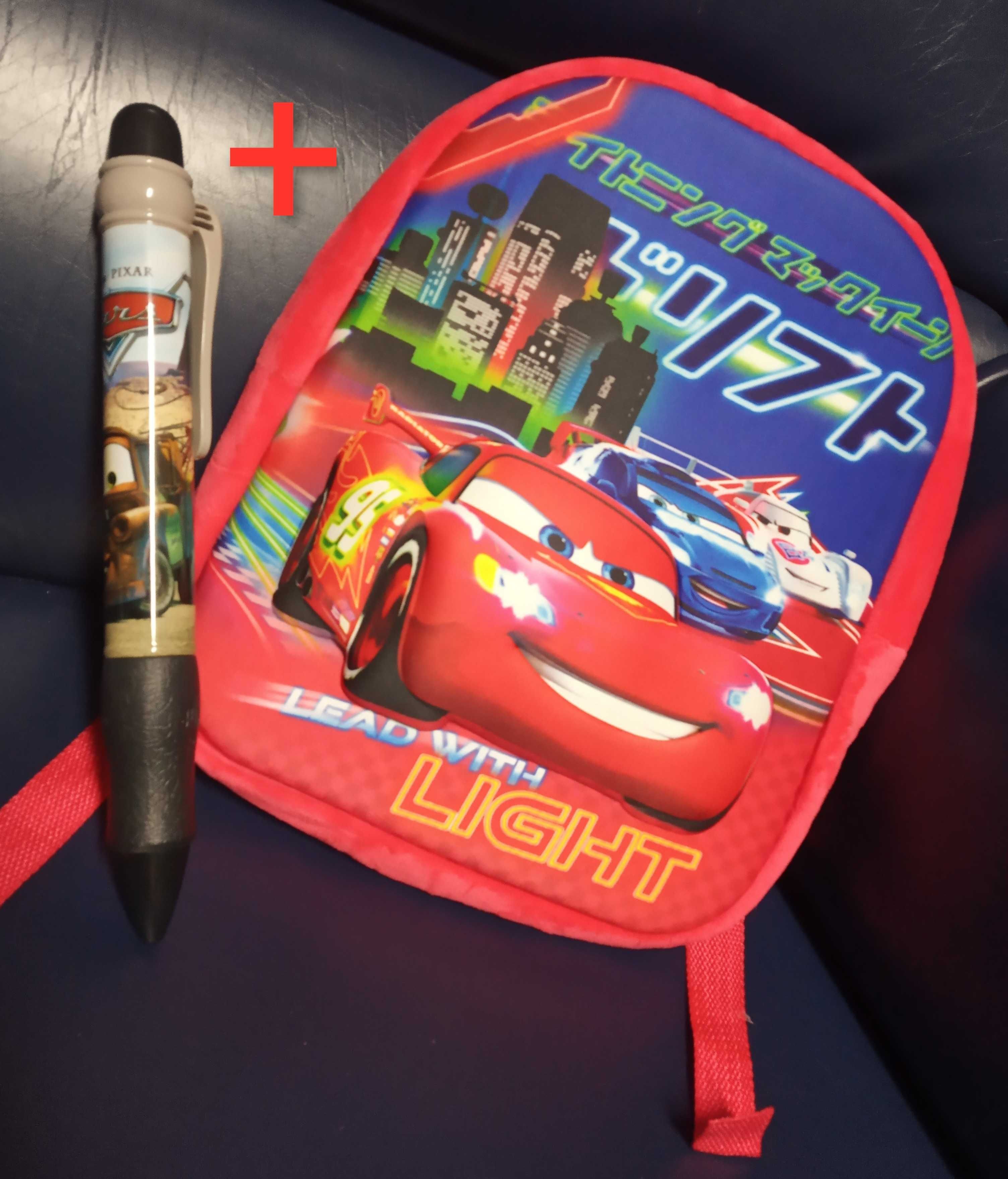 Mochila Faisca McQueen + Jumbo Pen Mate