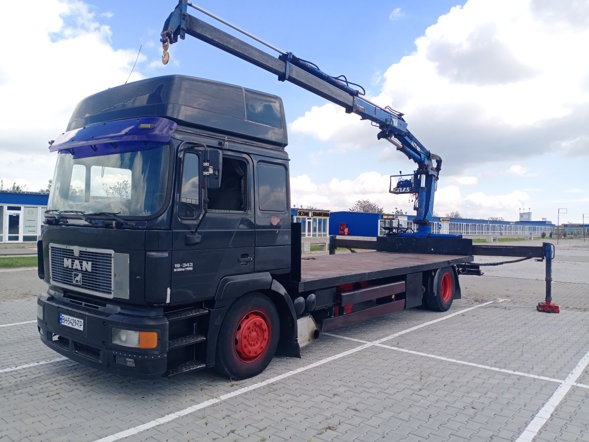 Продам Мана 10т с краном манипулятором Атлас 125