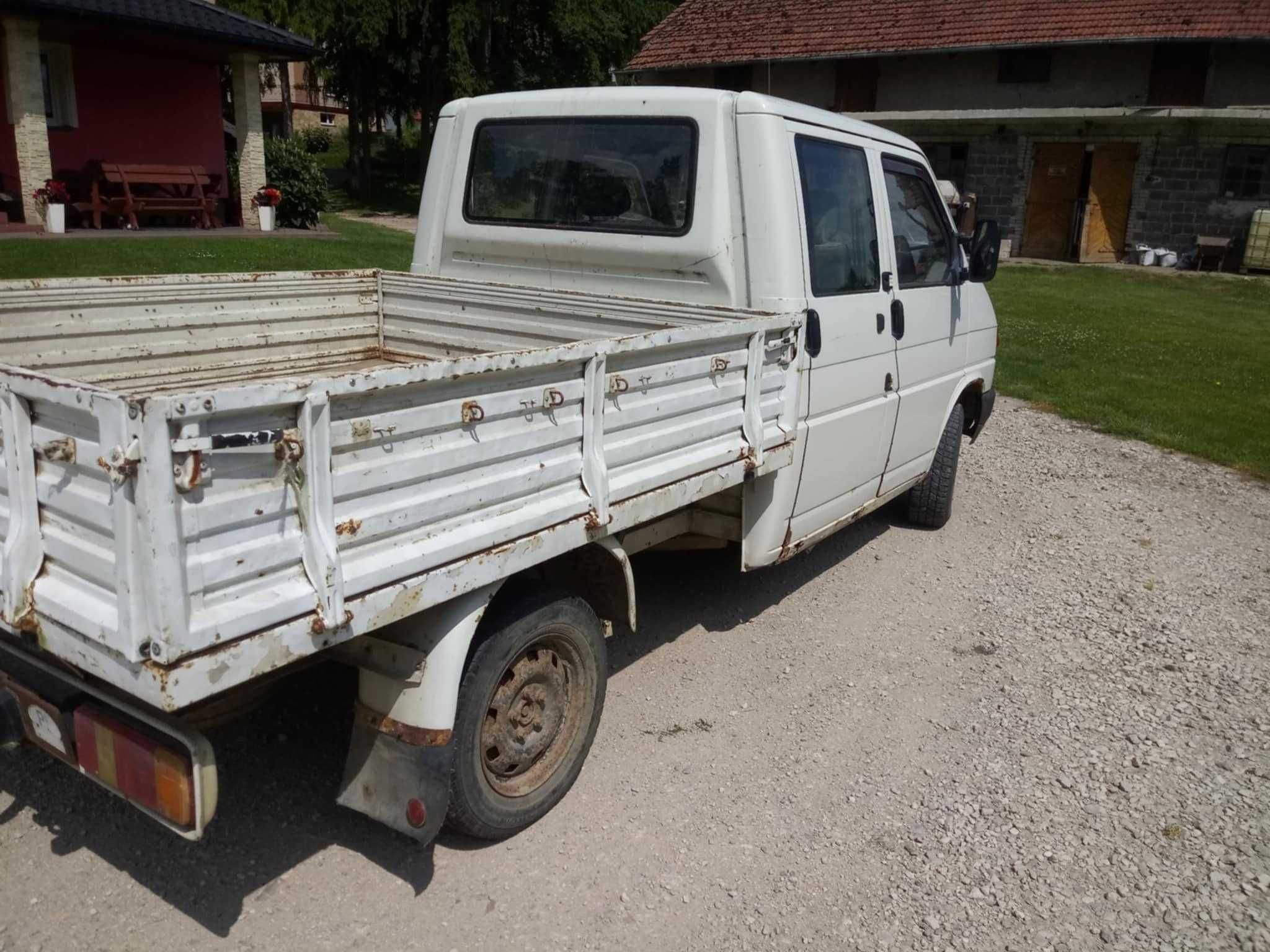 VW T4 Doka 2.4D 1992r - Niezawodny klasyk do pracy lub renowacji