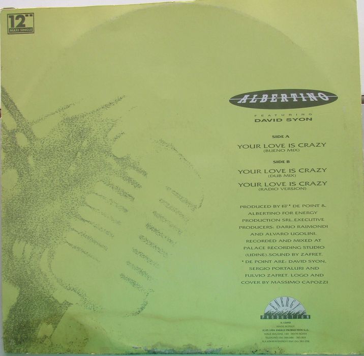 Albertino - - - - - Your Love is Crazy - - - - - Maxi Single