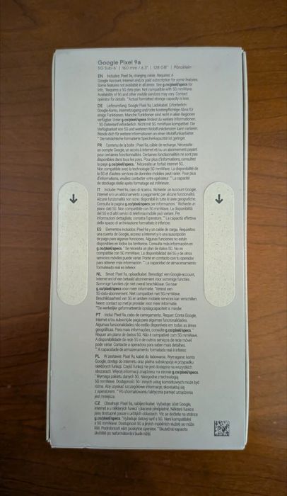 Google Pixel 9a 128GB - caixa lacrada