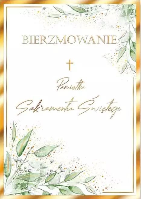 Karnet A5 Bierzmowanie. Listki. Henry