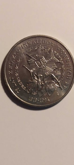 Moneta. Polski Związek Inwalidów wojennych RP. 20 000 zł.