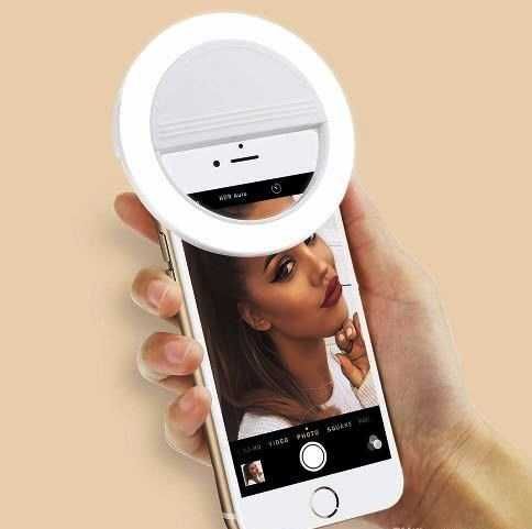 Anel de LUZ LED para telemóvel