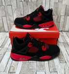 Air Jordan 4 czarno czerwone popularne obuwie Men retro sportowe 46