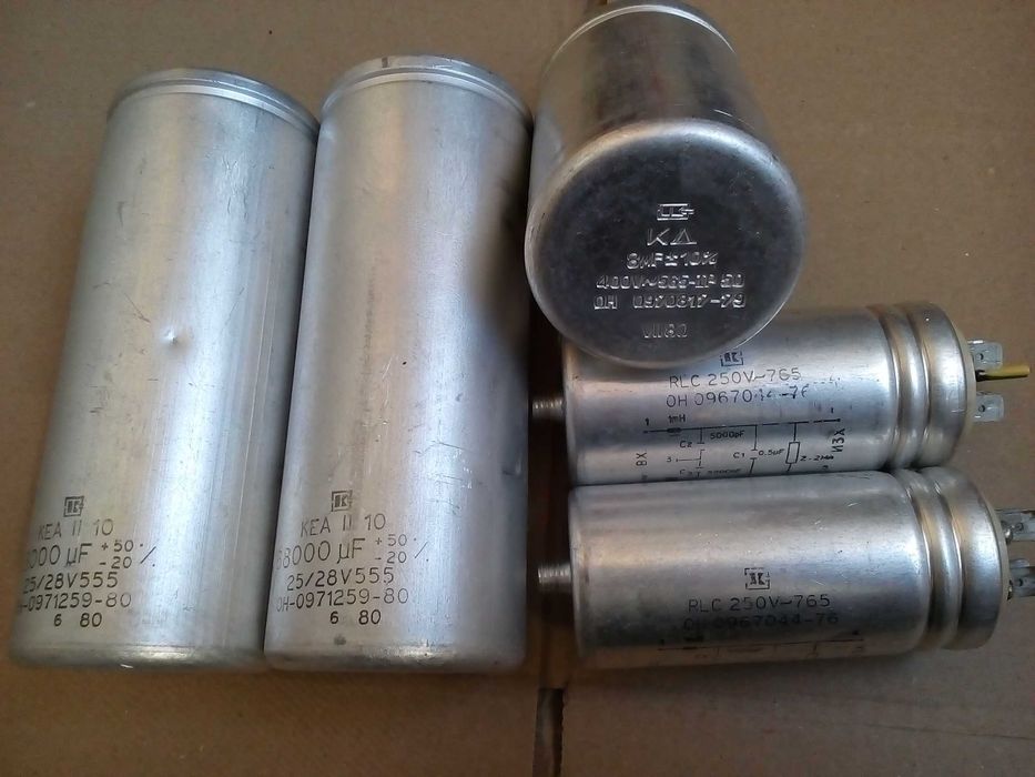 конденсатор КД 8 mF  + 2 фильтра RLC-765 0.5uF + 2 kea-ii-10 68000 мкФ