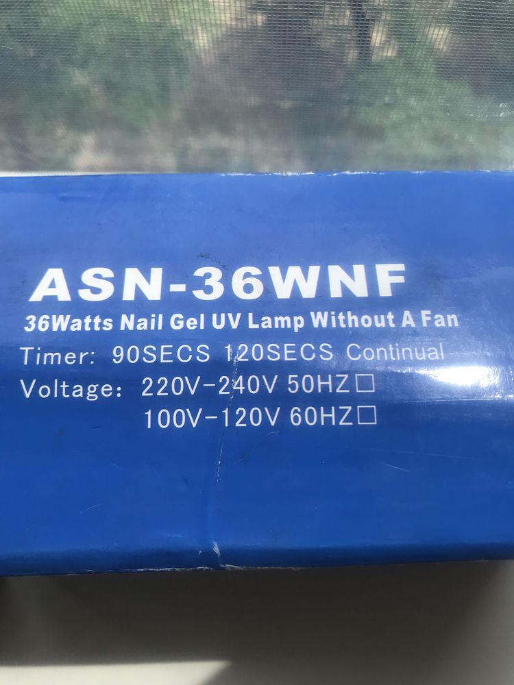 УФ лампа YRE ASN -36 WNF 36 w (белая) с таймером на 90 и 120 сек+ беск