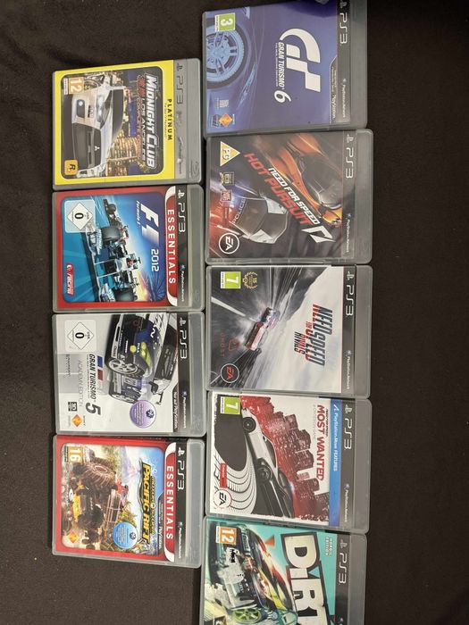 Zestaw gier PlayStation 3 PS3 wyscigowe