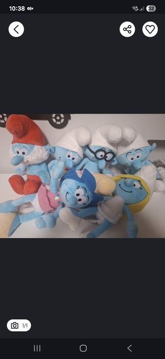 Smerfy smerf maskotka