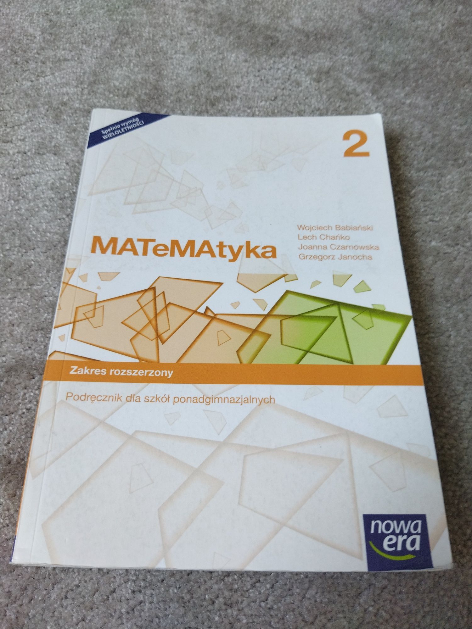 MATeMAtyka 2, zakres rozszerzony, po gimnazjum