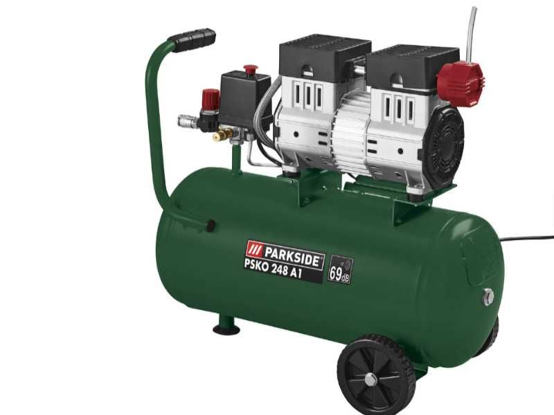 PARKSIDE Cichy kompresor PSKO 248 A1, 1100 W, 24 L Sprężarka NOWY