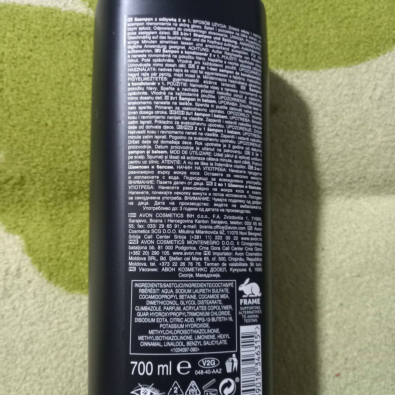 Avon Advance Tech Anti-Dandruff szampon z odżywką przeciwłupieżowy