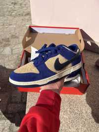 Nike dunk low blue suede
