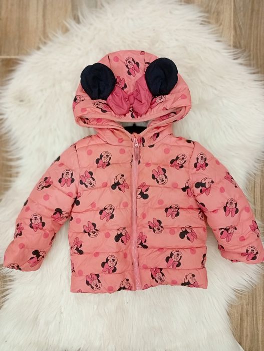 Różowa kurteczka Minnie Mouse z uszkami